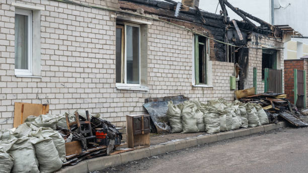 Professional Fire Damage Repair technician working in Foreston, MN